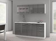 Sonia blok kuhinja 180x60x200 cm siva