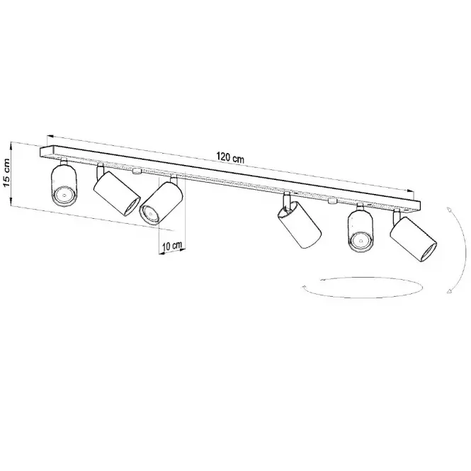 SVJETLO OREGON 6 CRNA A-454,3