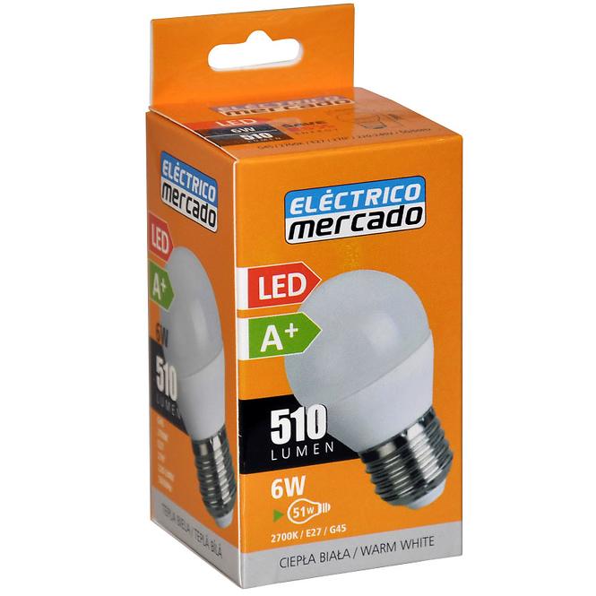 Žarulja LED EM 6W G45 E27 2700K