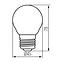 Žarulja LED EM 6W G45 E27 4200K,3