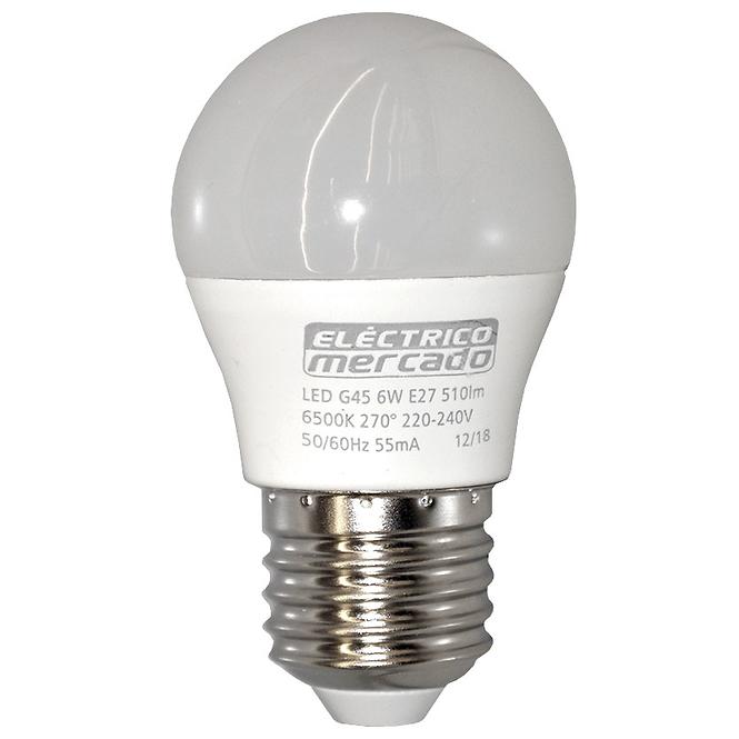 LED Žarulja EM 6W G45 E27 6500K