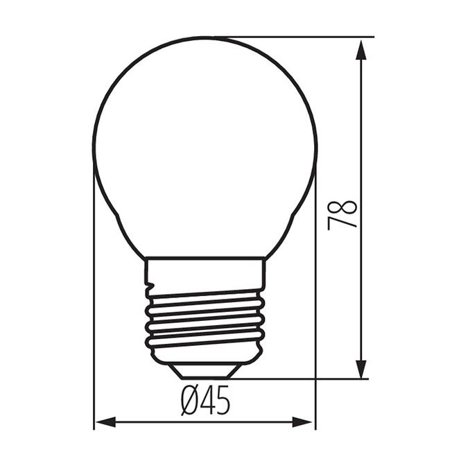 Žarulja LED EM 6W P45 E14 4200K