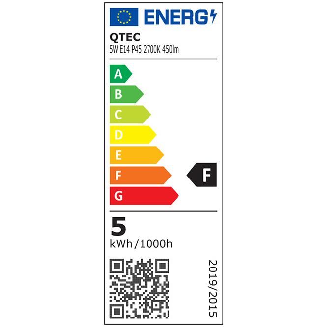Žarulja LED QTEC P45 5W E14 2700K