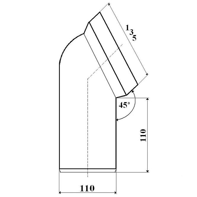 Koljeno za WC  kol008