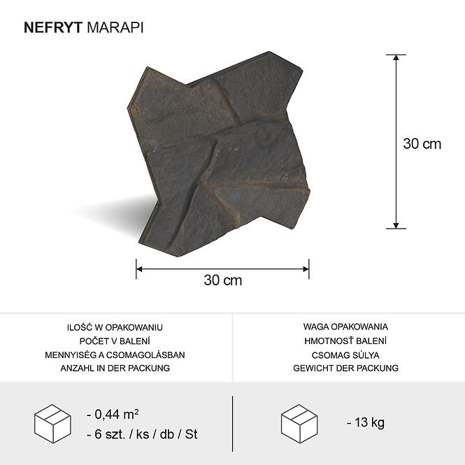 Kamen Nefryt Marapi pak=0,44m2