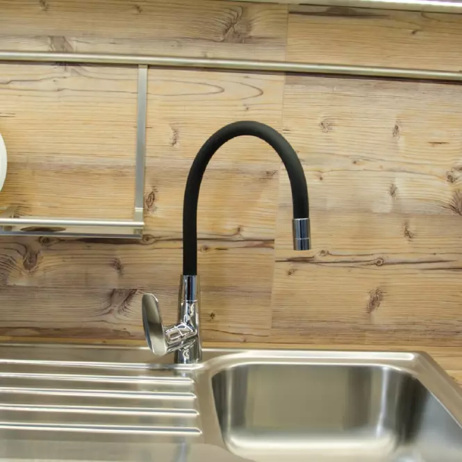 Fleksibilna slavina za sudoper Amur  crna,4