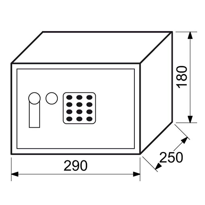 SEF ELEKTRONSKA 290X250X180MM RS.18.EDK