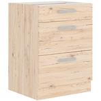 Karolina 60D kuhinjski element 3 ladice 60x52x82 cm hrast