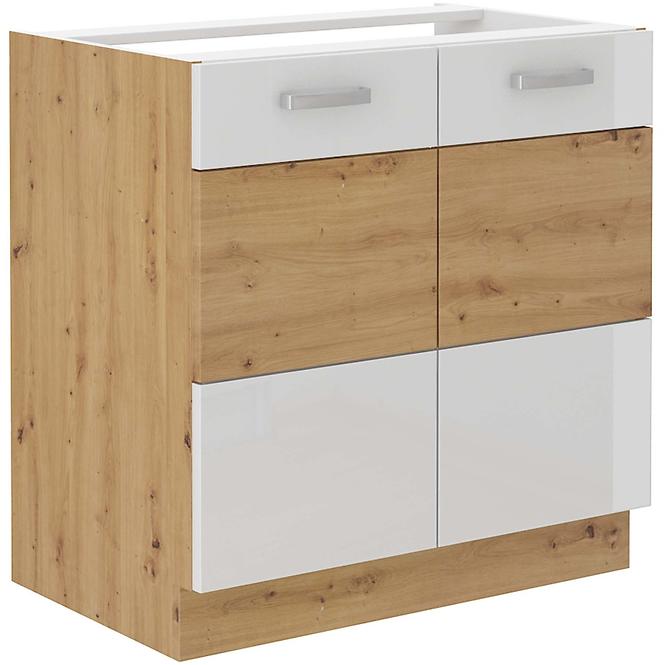 Kuhinjski ormarić ARTISAN bijeli sjaj 80ZL 2F BB