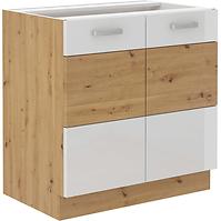 Kuhinjski ormarić ARTISAN bijeli sjaj 80D 2F BB