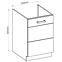 Kuhinjski ormar ARTISAN bijeli sjaj 50ZL 1F BB,2