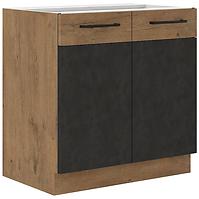 Kuhinjski ormar VIGO grafit mat 80ZL 2F BB
