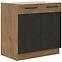 Kuhinjski ormar VIGO grafit mat 80ZL 2F BB