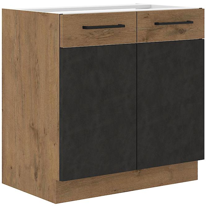 Kuhinjski ormar VIGO grafit mat 80D 2F BB