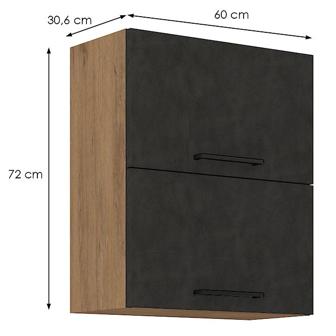 Kuhinjski ormar VIGO grafitna prostirka 60GU-72 2F