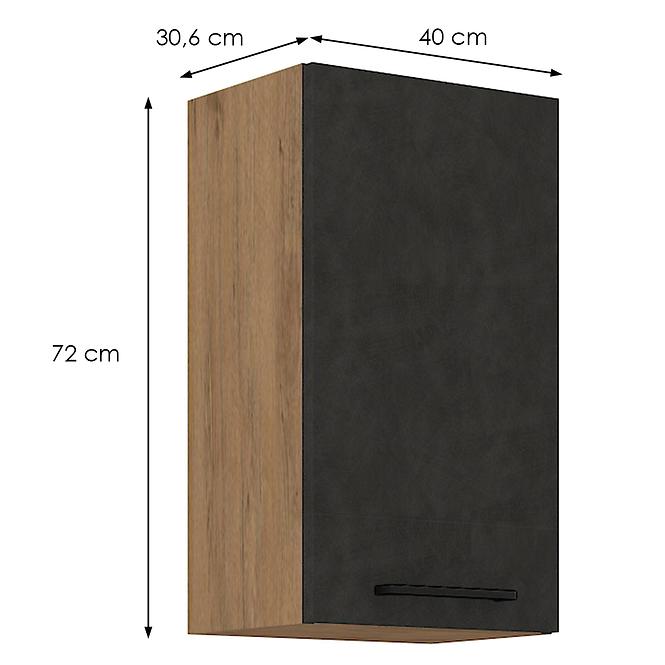 Kuhinjski ormar VIGO grafitna prostirka 40G-72 1F