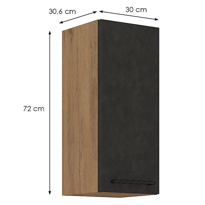 Kuhinjski ormar VIGO grafitna prostirka 30G-72 1F
