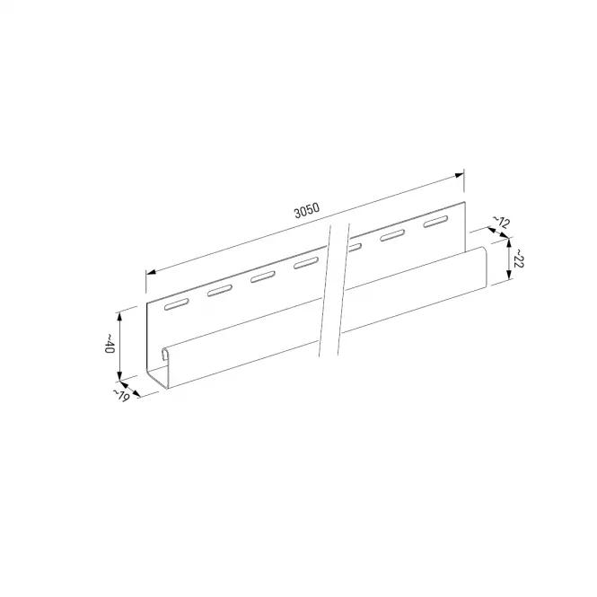 Početna letvica j svp-15 zlatni hrast 3.05m