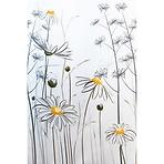 Tuš zavjesa 180/200 W08441 Flower daisy