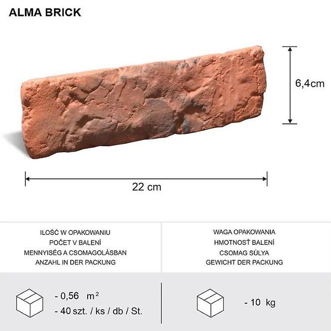 Kamen Alma Brick pak=0,56m2