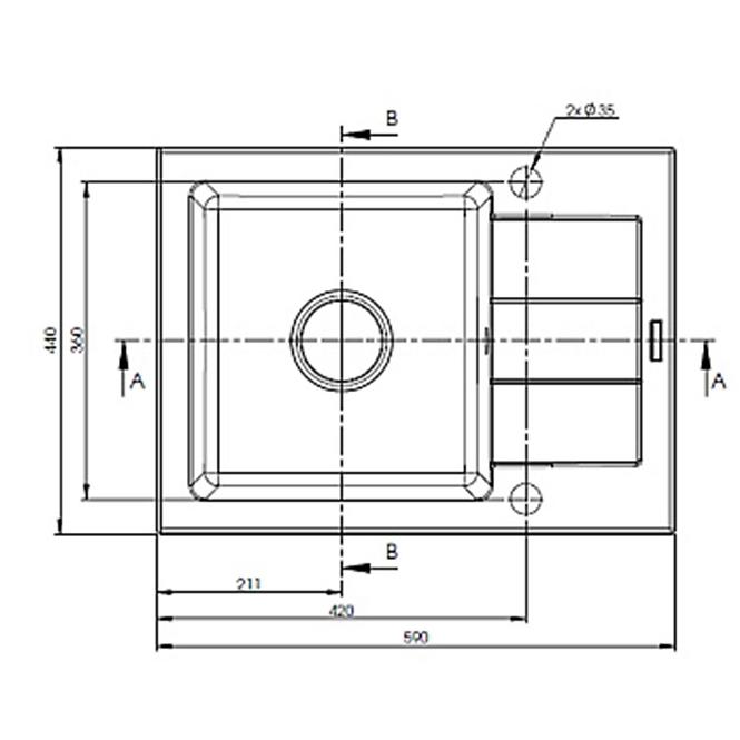 Sudoper kreta 590x440 bež