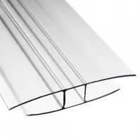 Spojni H profil za polikarbonatne ploče debljine 8 i 10 mm Spojni H profil za polikarbonatne ploče debljine 8 i 10 mm