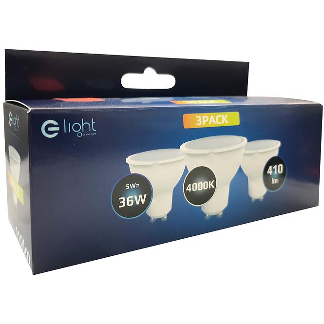 LED ŽARULJA 3PACK GU10 5W 4000K