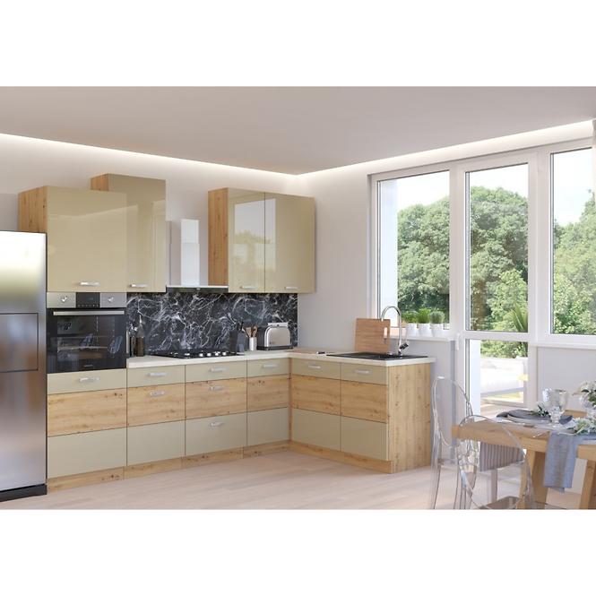 Kuhinjski ormar Artisan cappuccino sjajilo 60DPS-210 3S 1F