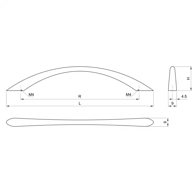 Ručka A020-96-UP82/saten