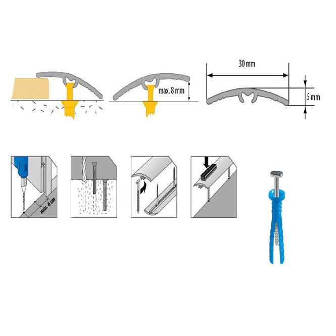 Podni profil LW 30 0,9m Bukva
