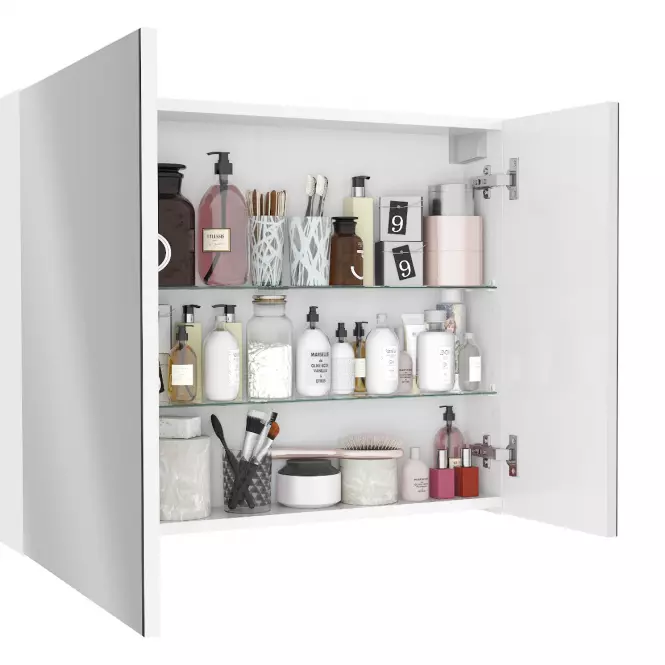 Viseći ormarić s ogledalom Salsa 65 bijela