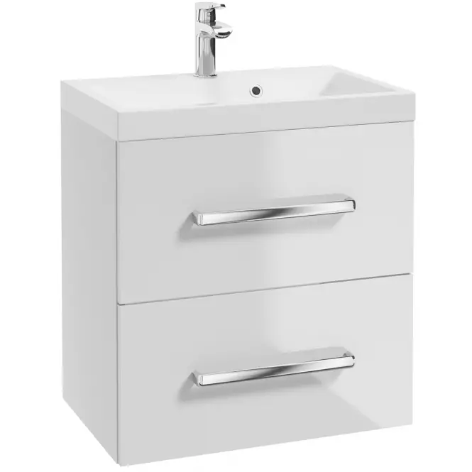 Kupaonski ormarić Loreto D70, 2 ladice, bijeli