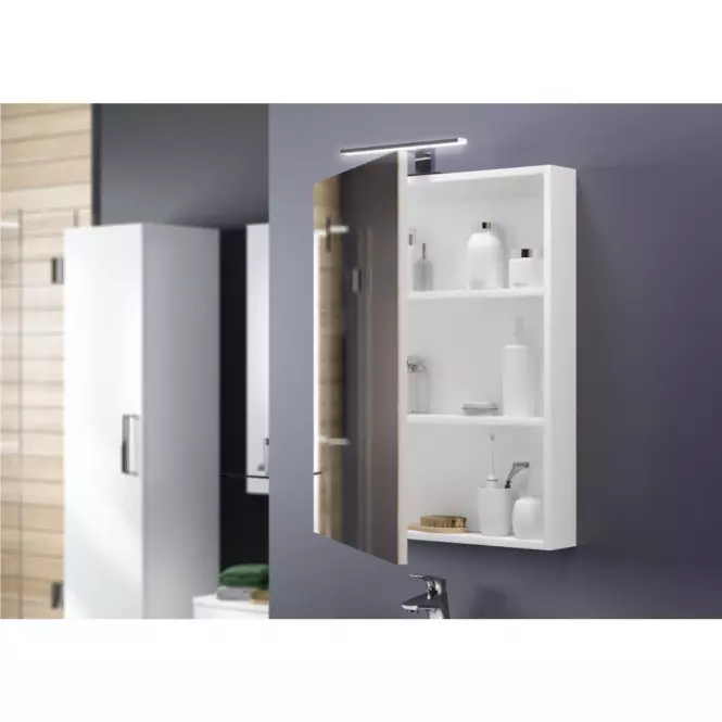 Viseći ormarić s ogledalom Loreto 50 bijela