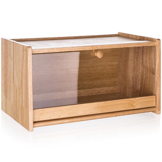 Drvena kutija za kruh s plastičnim poklopcem 27101021