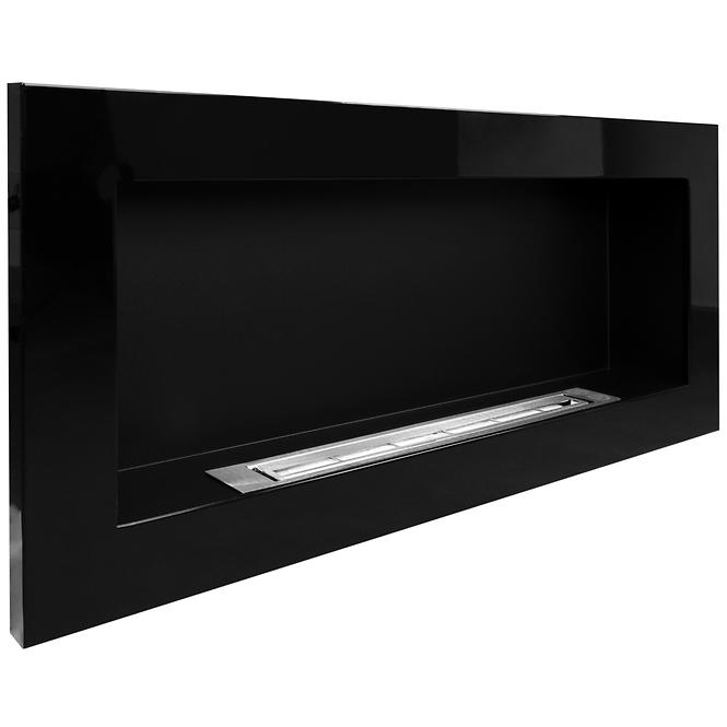 Biokamin 900x400 crni Gloss