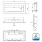 Biokamin 900x400 crni Gloss,9