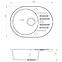 Sudoper sa slavinom danton 40 420x580 crni,2