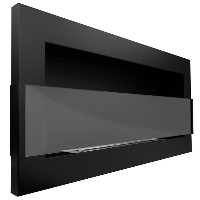 Bio kamin 900x400 crna stakla