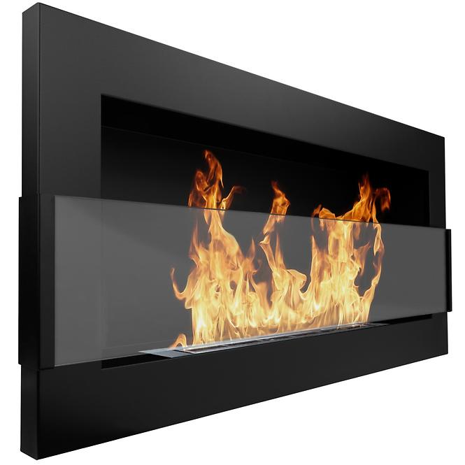 Bio kamin 900x400 crna stakla