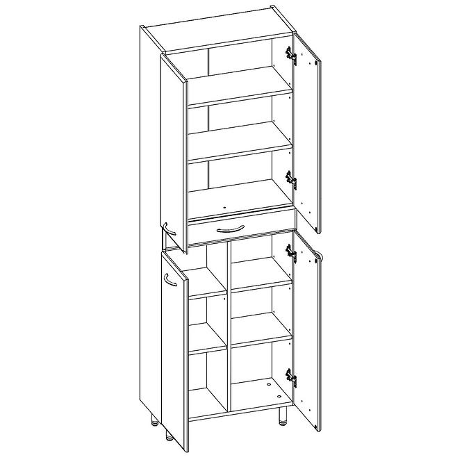 STLPIK UNO 60 4D 1S BIJELI HG NN