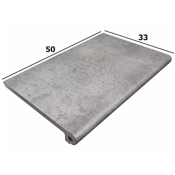Pločica za gazište stepenica Peldano Orion gris 33/50