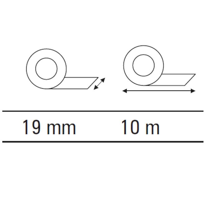 Izolacijska traka crna 19 mm x 10 m
