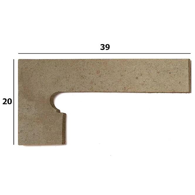 Cokl za stepenice Zanquin Orion Beige lijevi 39X20