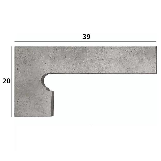 Cokl za stepenice Zanq Orion gris lijevi 39/20