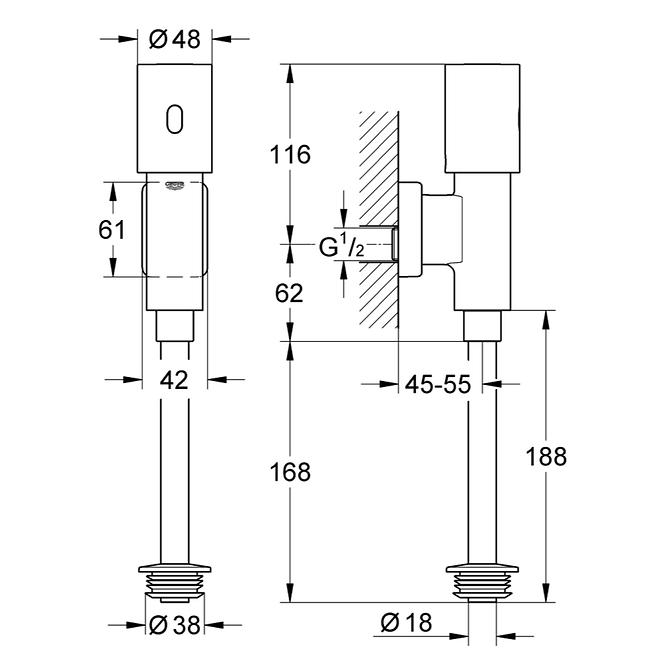 37421000 TECTRON RONDO ELEKTRONIKA ZA PISOAR