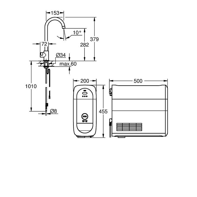 Grohe blue home start set mono