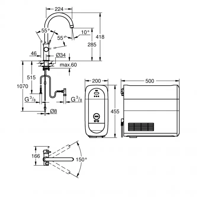 Grohe blue home start set