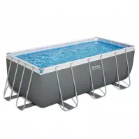 Bazen s metalnom konstrukcijom i pumpom, Power Steel, pravokutni, 404 x 201 x 100 cm, 56442