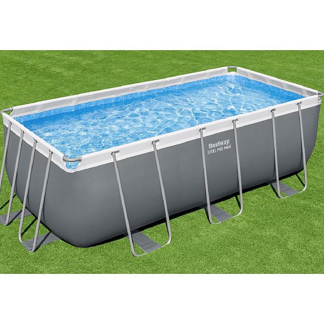Bazen s metalnom konstrukcijom i pumpom, Power Steel, pravokutni, 404 x 201 x 100 cm, 56442