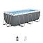 Bazen s metalnom konstrukcijom i pumpom, Power Steel, pravokutni, 404 x 201 x 100 cm, 56442,3